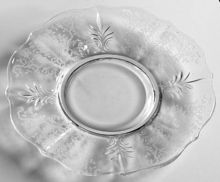 Corsage Clear Mayonnaise Underplate (Baroque Shape)