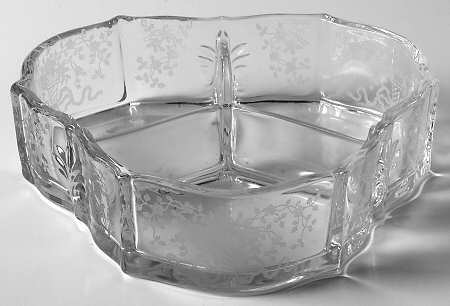 Corsage Clear Baroque 3 Part Candy Box No Lid