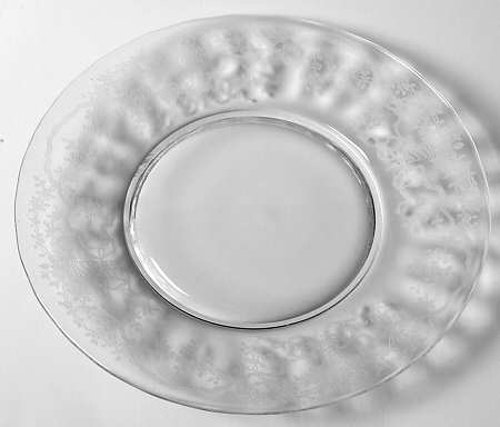 Corsage Clear Luncheon Plate