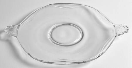 Coronet Clear Handled Cake Plate