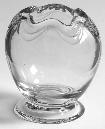 Coronet Clear Pansy Vase