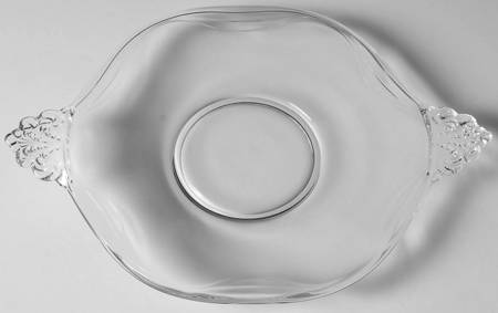 Coronet Clear Lemon Plate with Handles