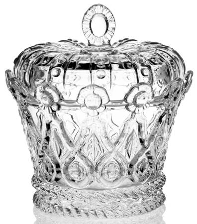 Crown Collection (Giftware) Candy Dish with Lid-Clear/2750