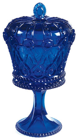 Crown Collection (Giftware) #2750 Royal Blue Chalice & Lid