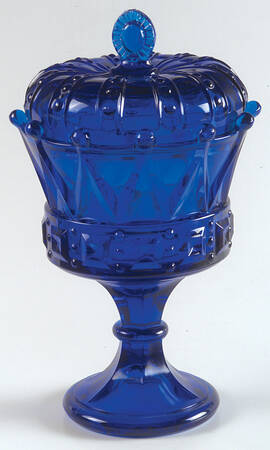 Crown Collection (Giftware) #2749 Royal Blue Chalice & Lid