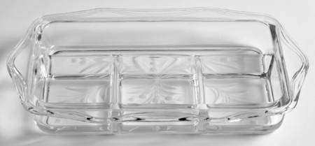 Cynthia 9" Rectangular 4 Part Celery/Relish