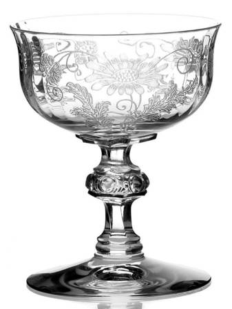 Daisy (Etched) Low Sherbet