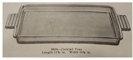 Daisy (Etched) 11" Rectangular Cocktail Tray
