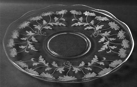 Daisy (Etched) 14" Torte Plate
