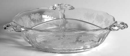 Daisy (Etched) 8" Round 3 Part Relish