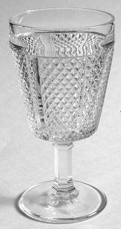 Diamond Point Wine Glass