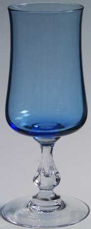 Distinction Light Blue Wine Glass