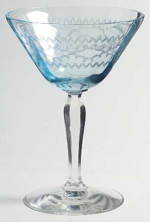 Eilene-Blue (Azure) Champagne/Tall Sherbet