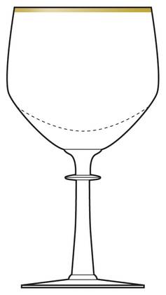 Eloquence Clear (Gold Trim, Stem 6120)