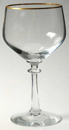 Eloquence Clear (Gold Trim, Stem 6120) by Fostoria