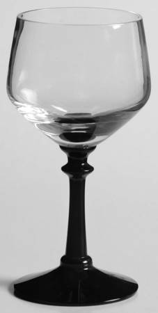 Eloquence Onyx (Black Stem, Stem 6120) Cordial Glass