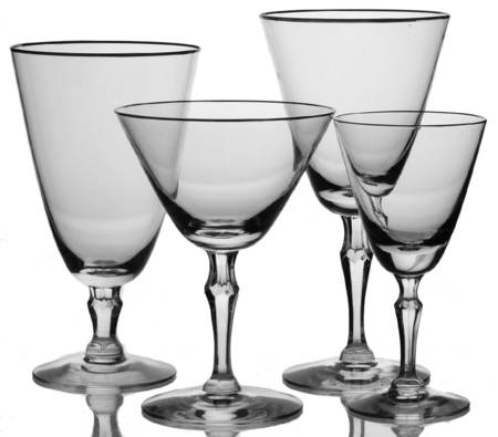 Engagement (Platinum Trim, Stem 6092) 4 Piece Place Setting