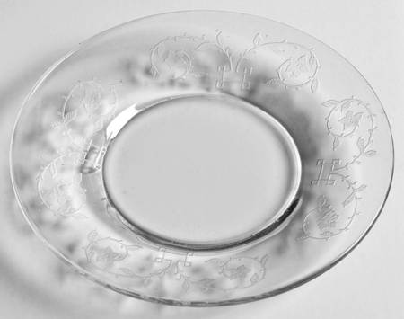 Etch 212 (Stem #863) Custard Cup Liner/Plate