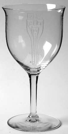 Etch 215 (Stem #858) Water Goblet