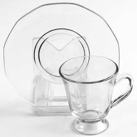 Fairfax Clear (Line 2375) Demitasse Cup & Saucer Set