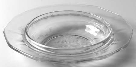 Fairfax Clear (Line 2375) Round Butter Dish No Lid