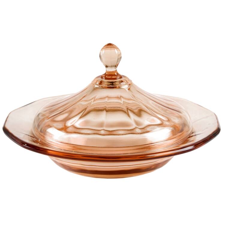 Fairfax Amber (Line 2375) Round Covered Butter