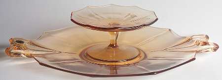 Fairfax Amber (Line 2375) Cheese & Cracker Set