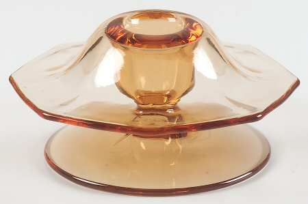 Fairfax Amber (Line 2375) Mushroom Candlestick