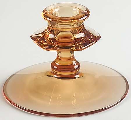 Fairfax Amber (Line 2375) 3" Single Light Candlestick