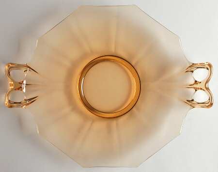 Fairfax Amber (Line 2375) Cheese & Cracker Plate