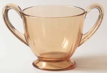 Fairfax Amber (Line 2375) Footed Open Sugar