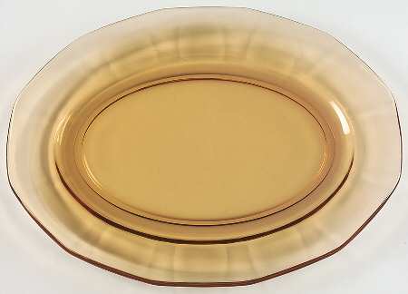 Fairfax Amber (Line 2375) 12" Oval Platter