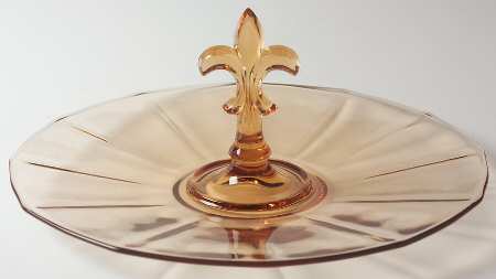 Fairfax Amber (Line 2375) Center Handle Tray