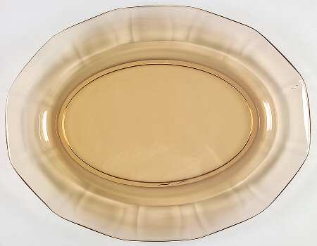 Fairfax Amber (Line 2375) 15" Oval Platter