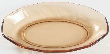 Fairfax Amber (Line 2375) 8" Pickle Dish