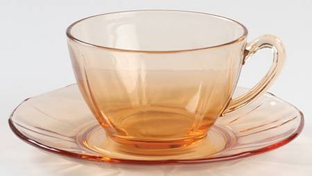 Fairfax Amber (Line 2375) Cup & Saucer Set