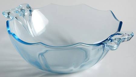 Fairfax Blue (Line 2375) Whipped Cream with Bow Handles