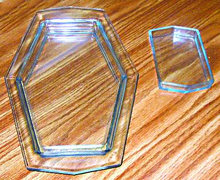 Fairfax Blue (Line 2375) Rectangular Service Tray with Lemon Insert