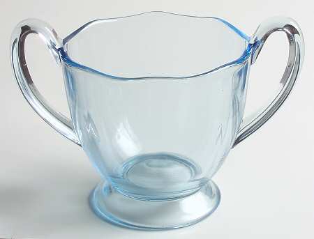 Fairfax Blue (Line 2375) Footed Open Sugar