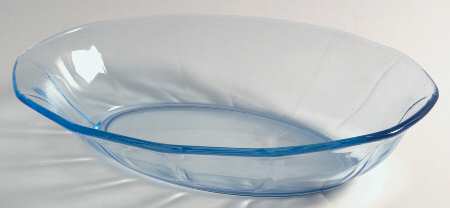 Fairfax Blue (Line 2375) 10" Oval Baker