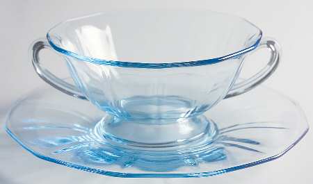 Fairfax Blue (Line 2375) Cream Soup & Saucer Set