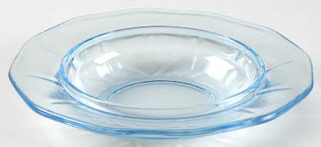 Fairfax Blue (Line 2375) Round Butter Dish No Lid