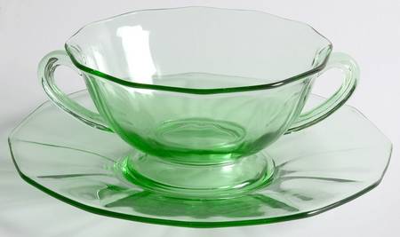 Fairfax Green (line 2375) Cream Soup & Saucer Set