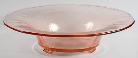 Fairfax Pink (Rose, Line 2375) 12" 3-Toed Footed Bowl
