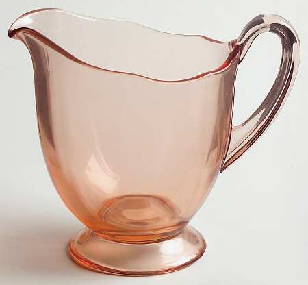 Fairfax Pink (Rose, Line 2375) Footed Creamer
