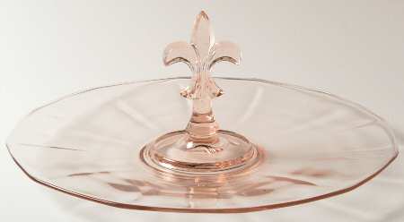 Fairfax Pink (Rose, Line 2375) Center Handle Tray