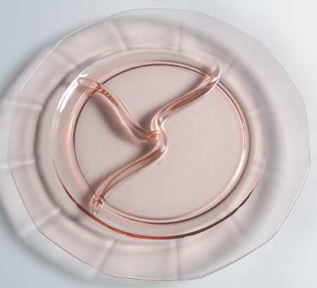 Fairfax Pink (Rose, Line 2375) Grill Plate