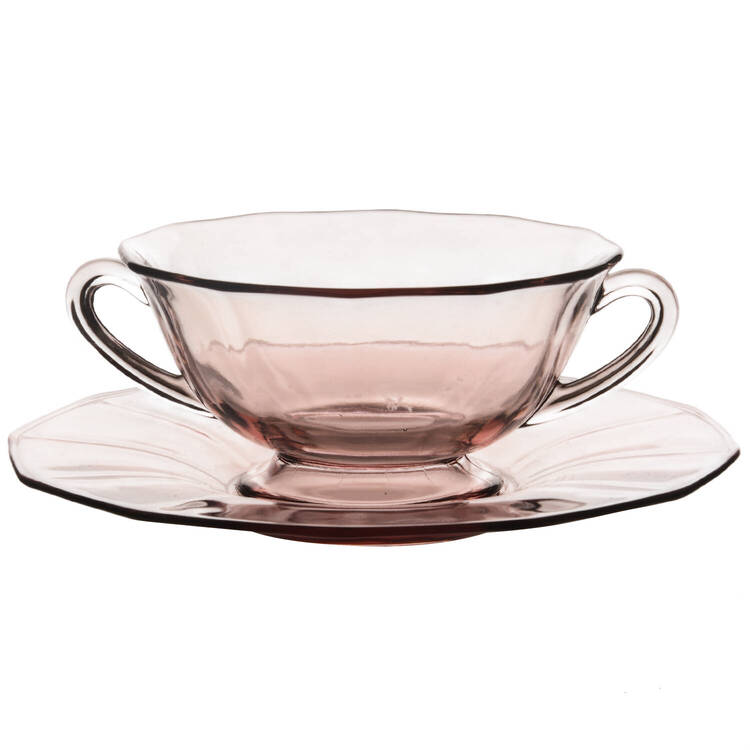 Fairfax Orchid (Purple, Line 2375)) Cream Soup & Saucer Set