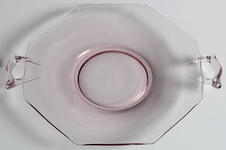 Fairfax Orchid (Purple, Line 2375)) Lemon Plate with Square Handle