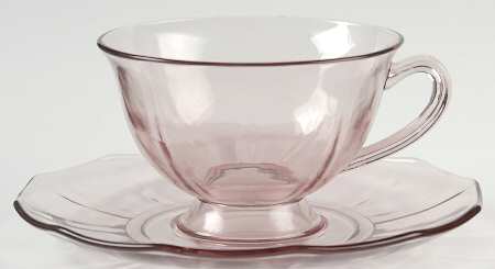 Fairfax Orchid (Purple, Line 2375)) Footed Cup & Saucer Set